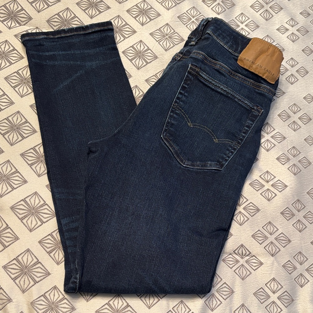 American Eagle Outfitters Indigo Slim Straight Jeans